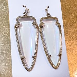 Kendra Scott Clear Iridescent Skylar Earrings